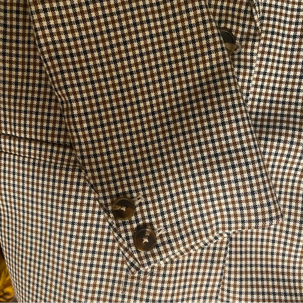 NWT Lucy Paris Women's Two-Button Notch-Collar Plaid Blazer - Size L - Picture 3 of 8